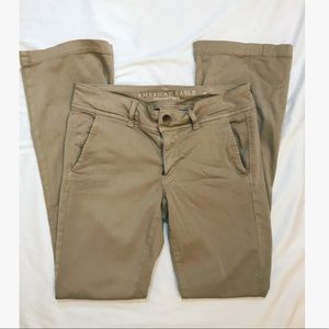 American Eagle Super Stretch Kick Boot Khaki